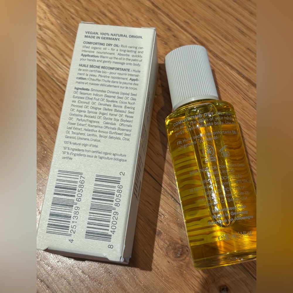 NWT Birkenstock Comforting Dry Oil 30ml. travel size - Picture 2 of 3